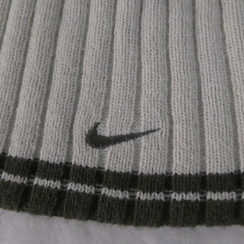 NIKE | OS - one size | Reversible Nike Logo Beanie In Neutral Tone & Olive Green - Picture 9 of 16